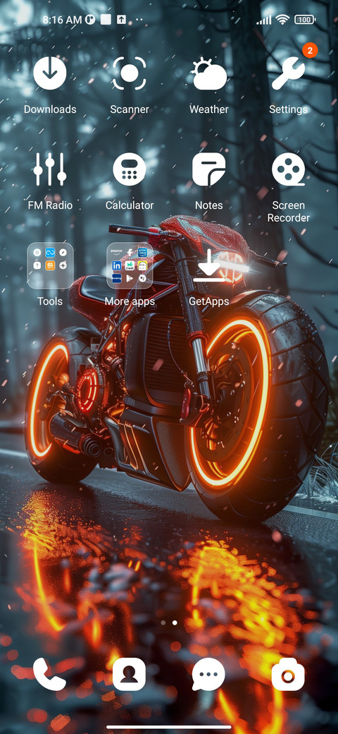 Rainy night moto screenshot