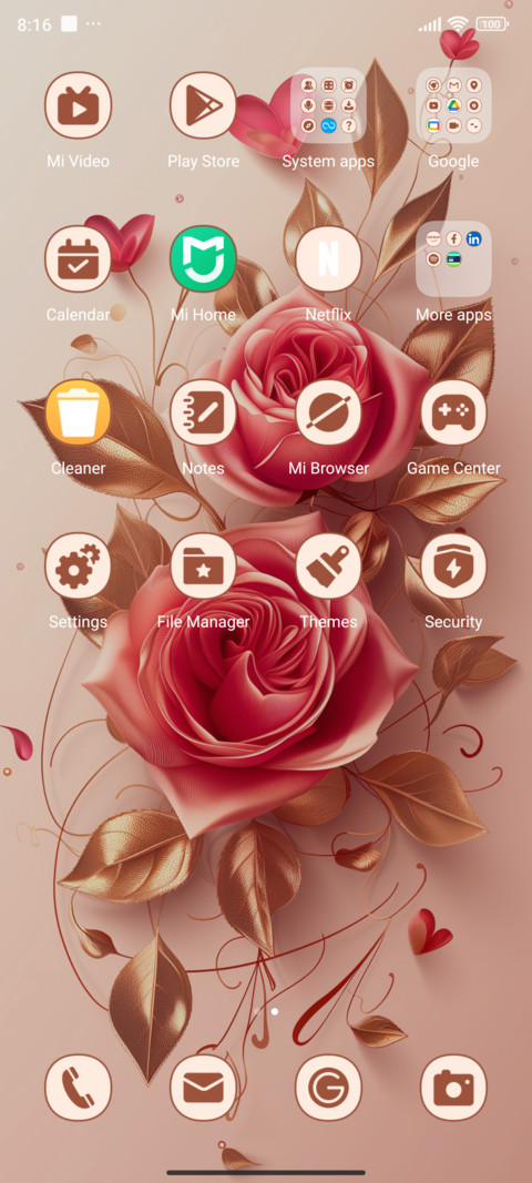 Rose gold screenshot