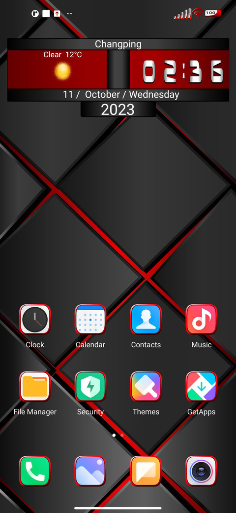 Red-Black Geometry screenshot