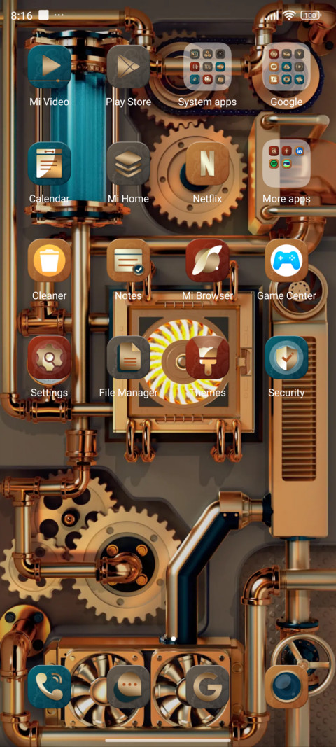 Mechanical core screenshot