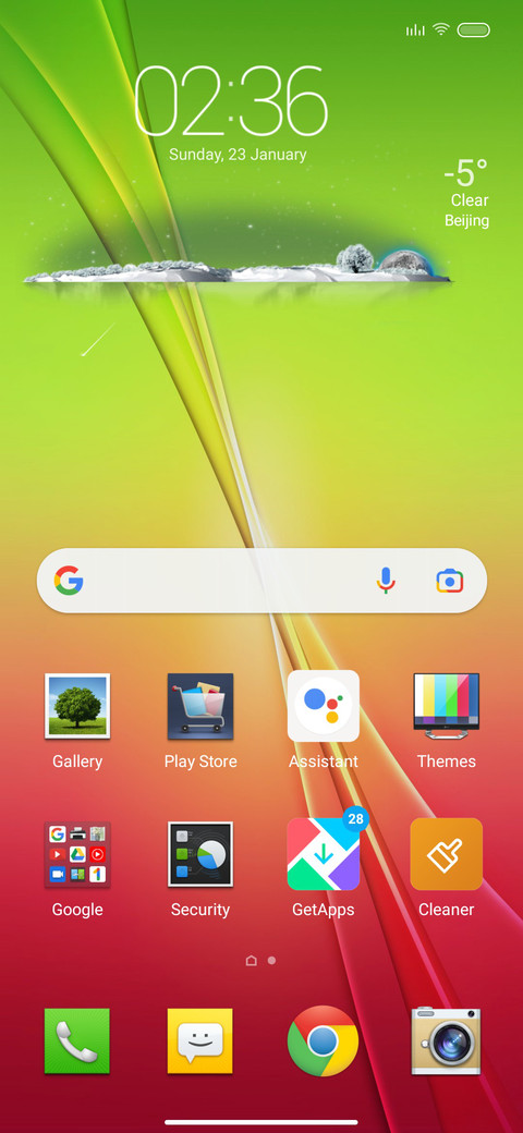 LG G2 screenshot