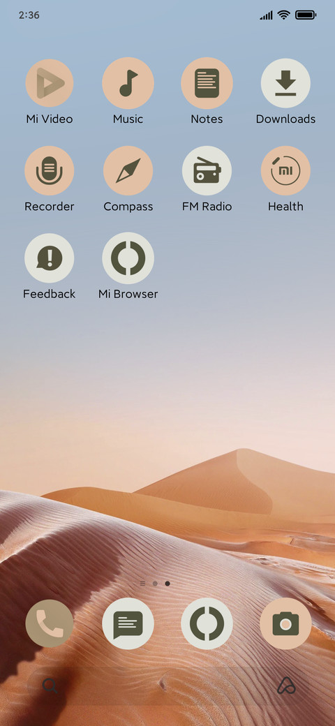 Android V13 screenshot