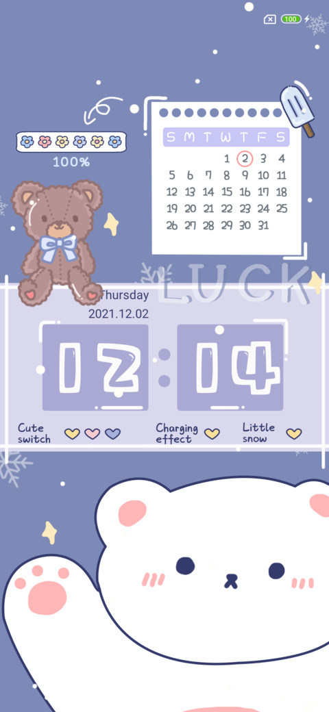 Cute pet calendar screenshot