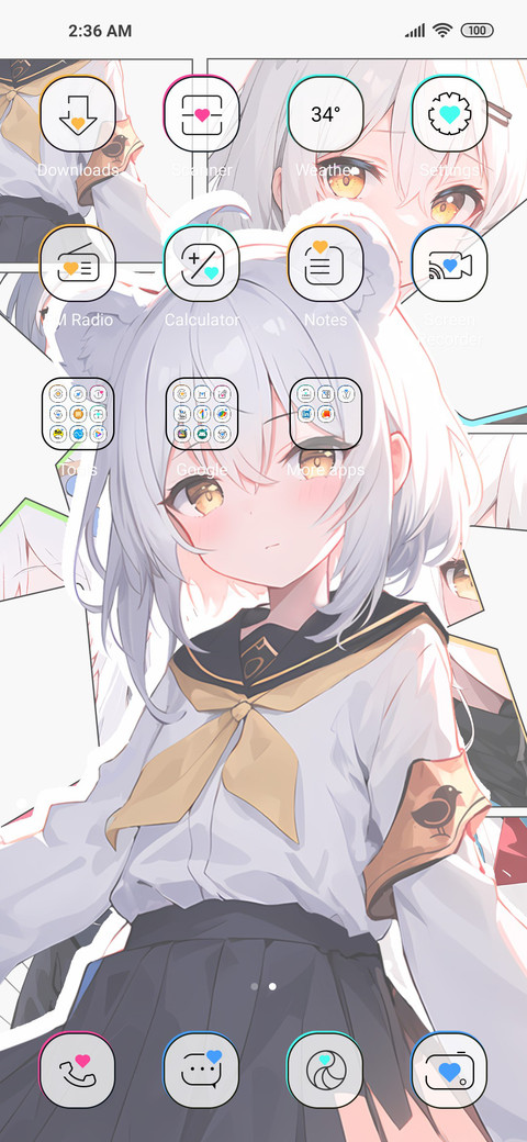 White haired girl screenshot