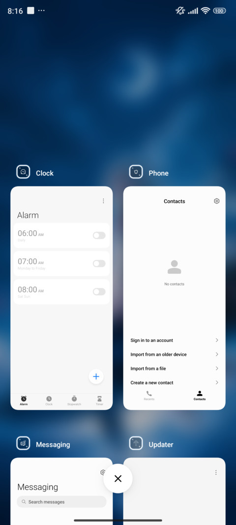Blue Glass screenshot