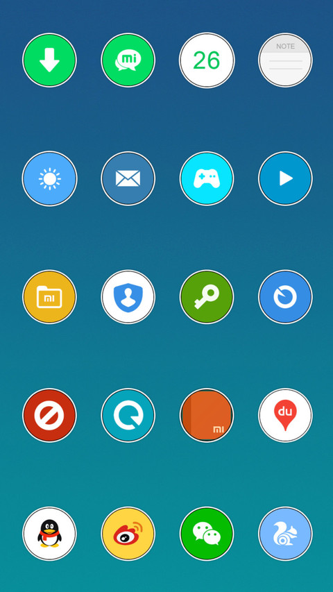 青白（多布局）V10 screenshot