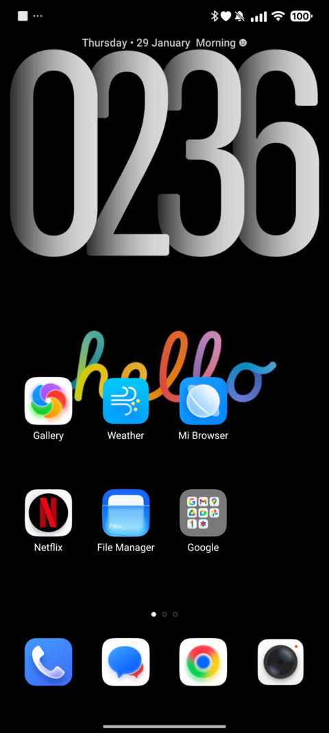Hello screenshot