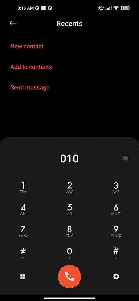 Orange screenshot