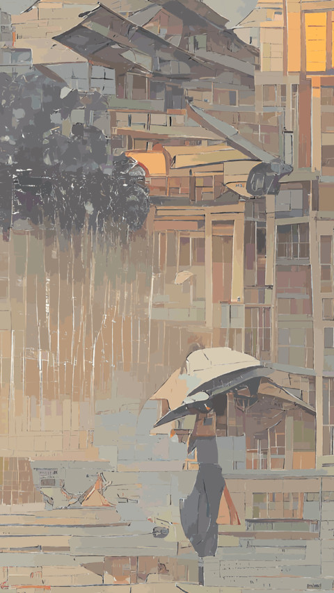 街景插画-拍信图库 screenshot