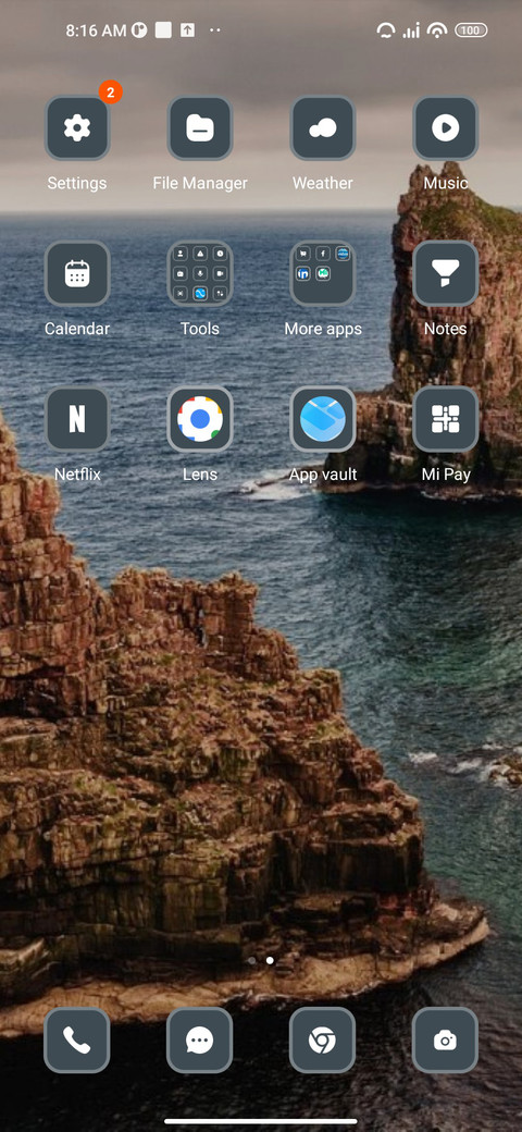 Sea cliff screenshot