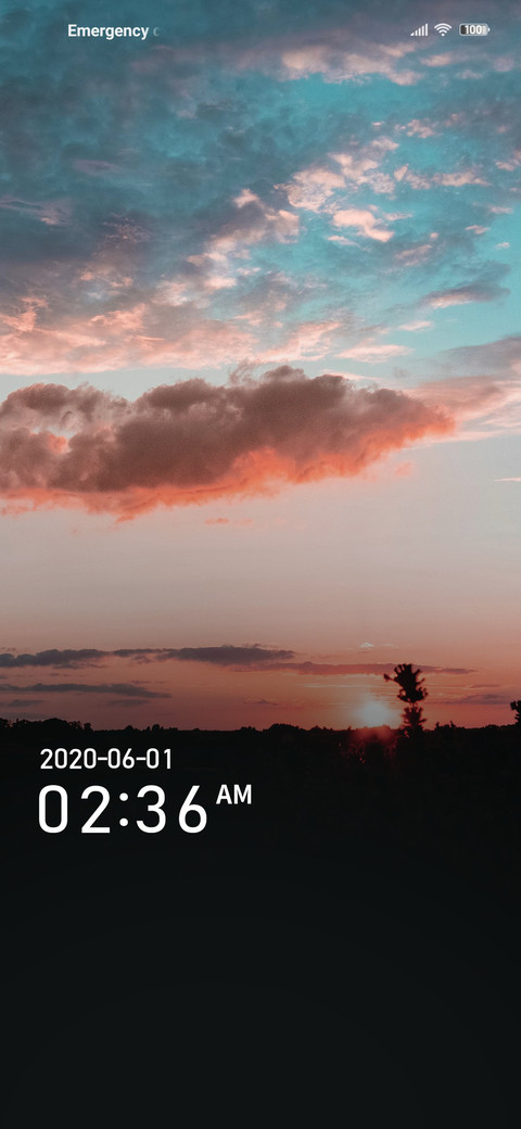 The sunset glow screenshot