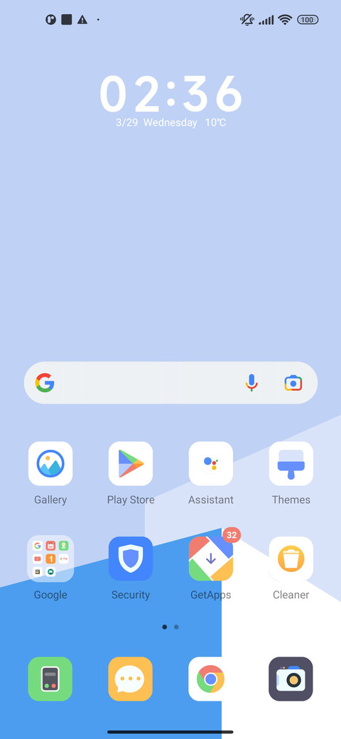 Blue Geometry screenshot