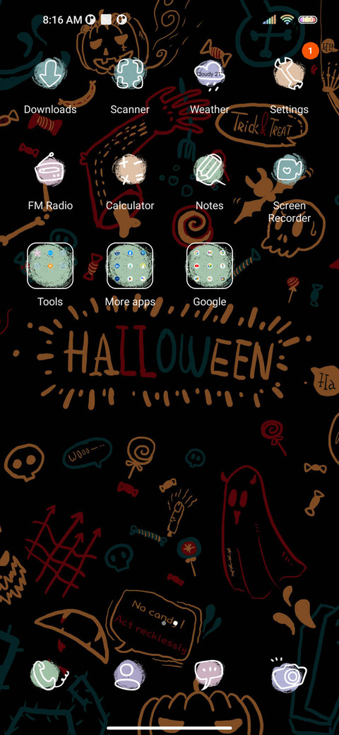 Halloween graffiti screenshot
