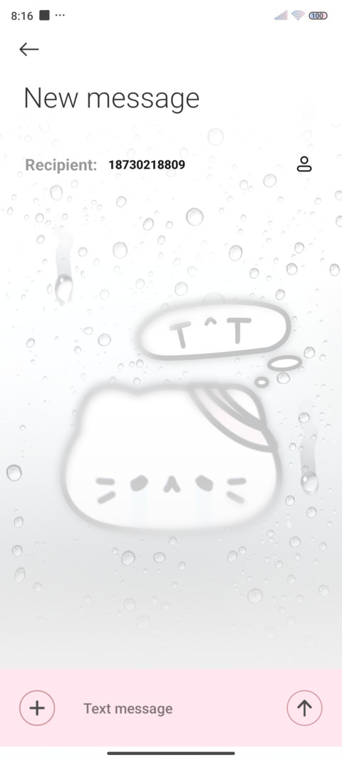 Rain sad cat screenshot