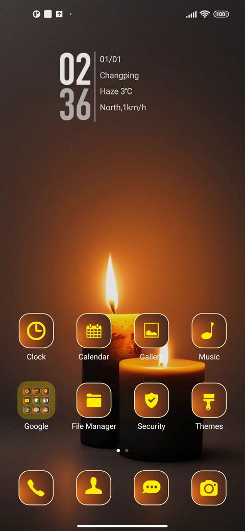 minimal candles screenshot