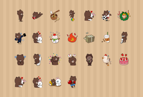 line friends 布朗熊 screenshot