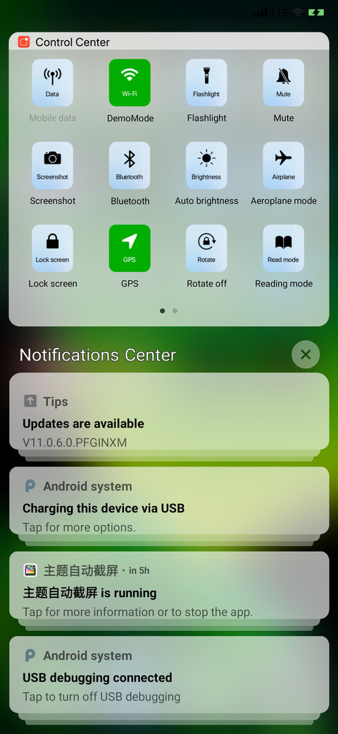 MiOS V11 screenshot
