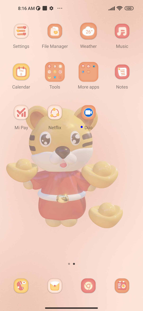 Tiger good luck screenshot