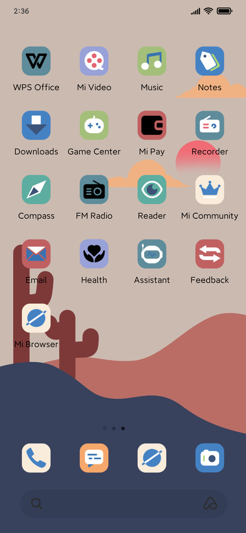 Flat wind sunset screenshot