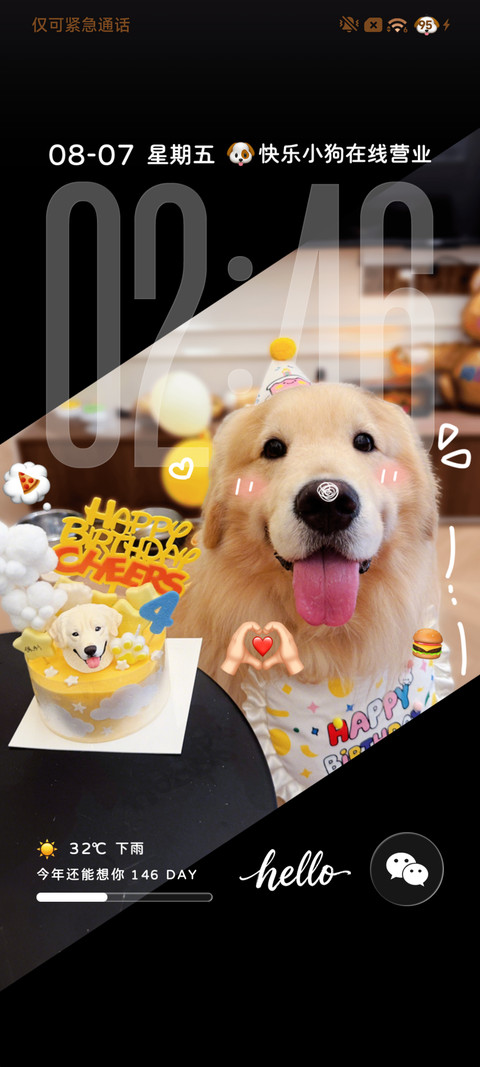 3D重感 调皮小金毛 screenshot