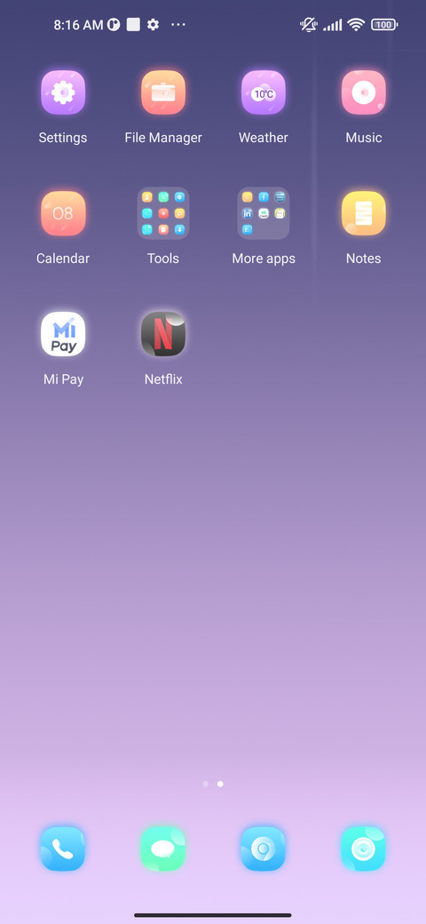 Simple light screenshot
