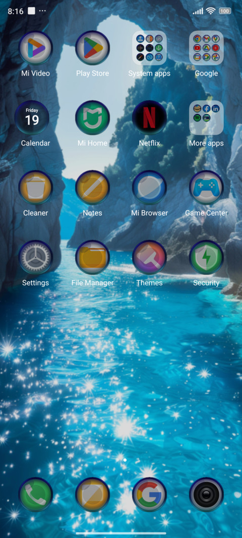 calmblue screenshot
