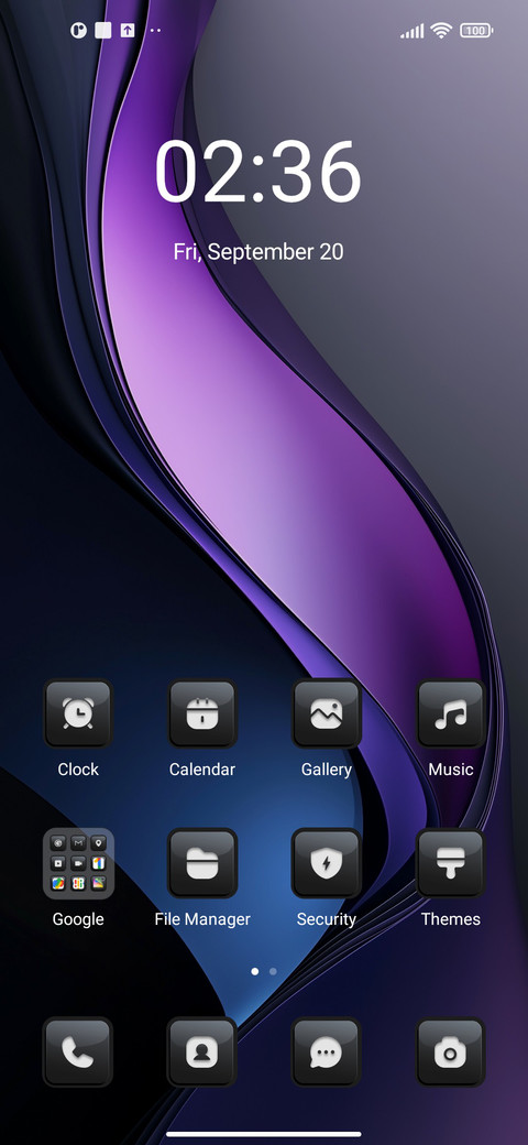 Abstract purple screenshot