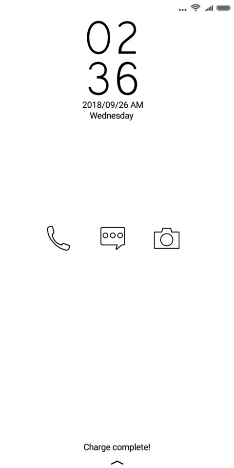 Pure white screenshot