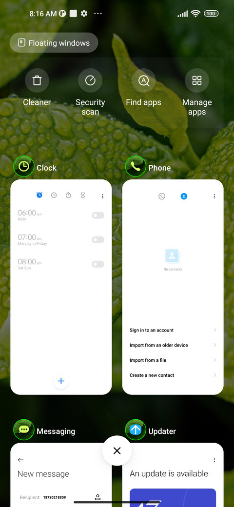 rain green screenshot