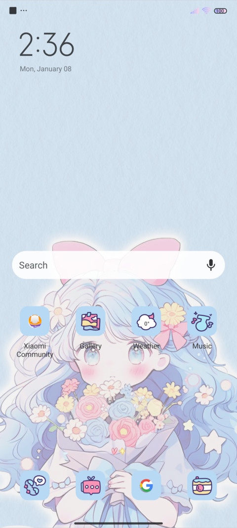 Blue girl screenshot