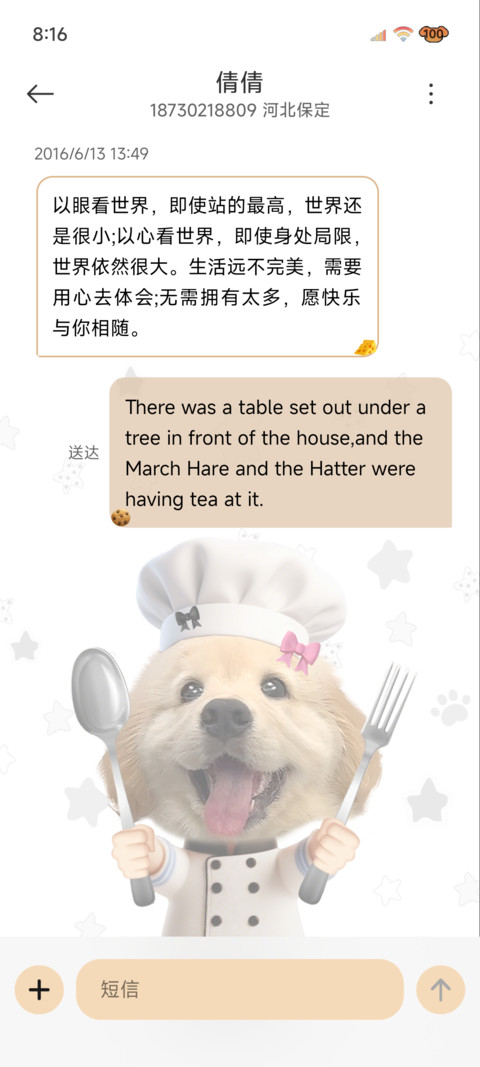 INS小金毛大厨涂鸦 screenshot
