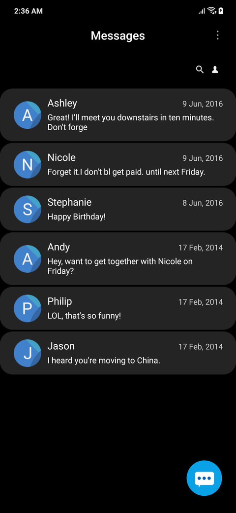 One UI 2.0_Dark screenshot