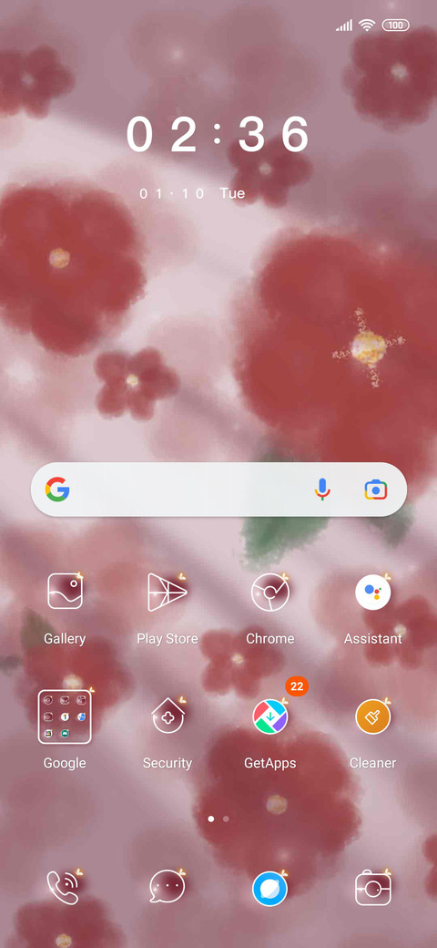 Romantic camellia screenshot