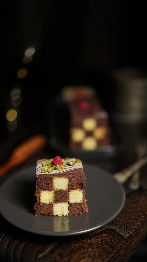 Cocoa checkerboard cake screenshot
