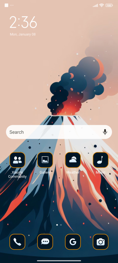 volcano art screenshot