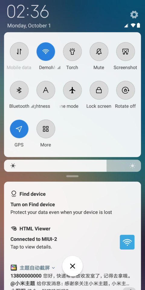 Android Pie V10 screenshot