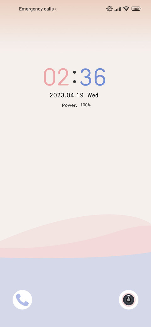Plain color block screenshot