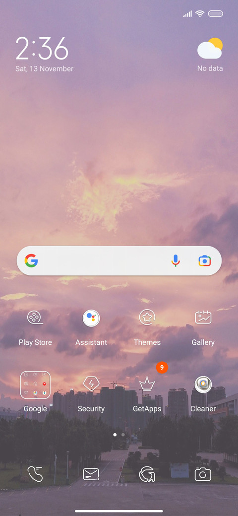 Dynamic sunset screenshot