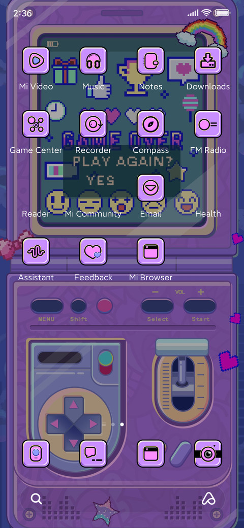 Game machine screenshot