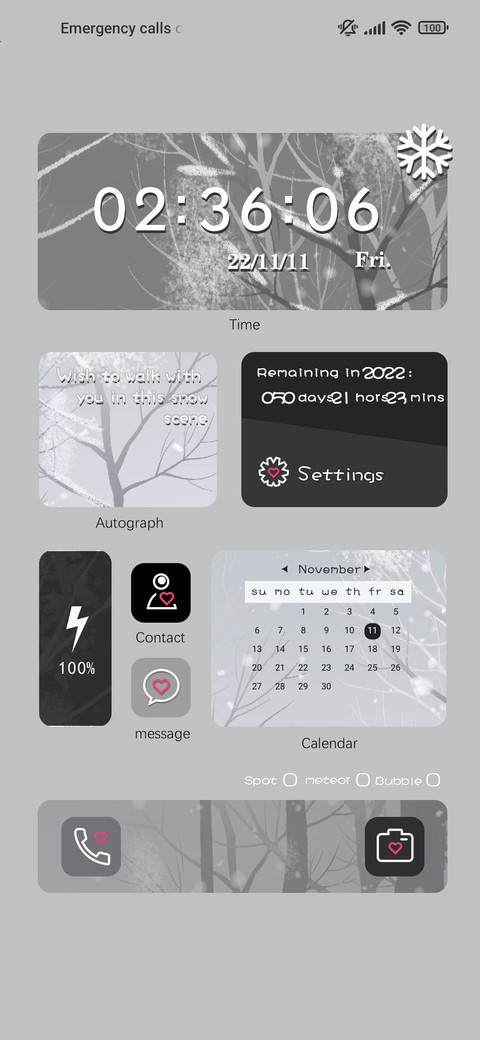 Grey snow screenshot