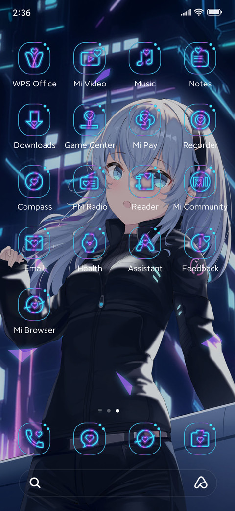 Neon Tech Maiden screenshot