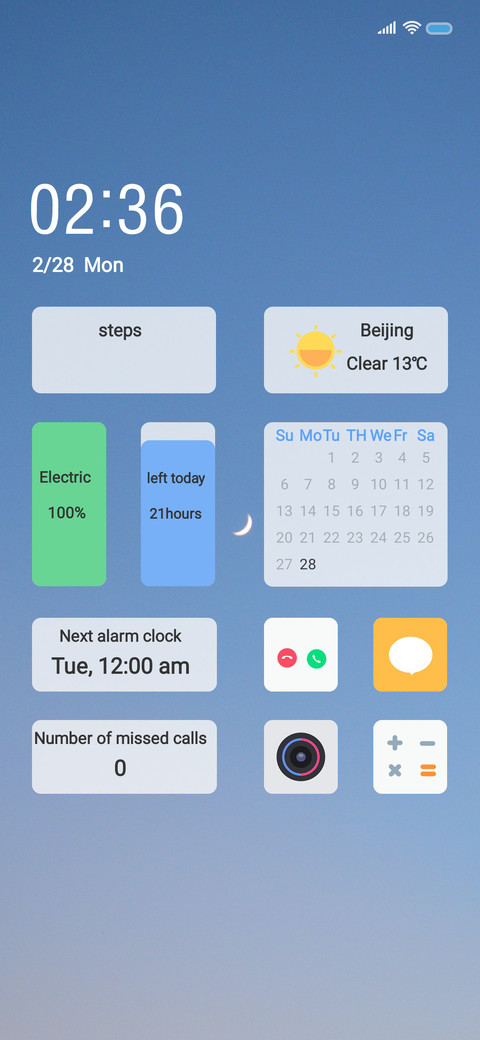 sky blue screenshot