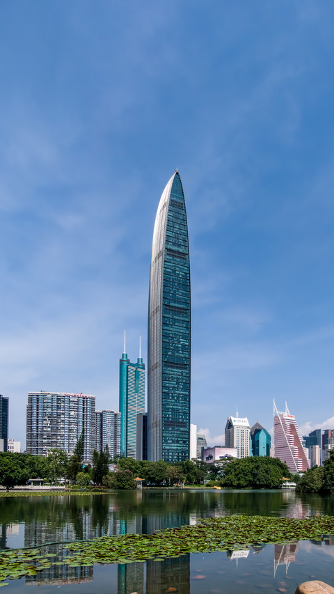 Shenzhen litchi park is the city ceiling screenshot