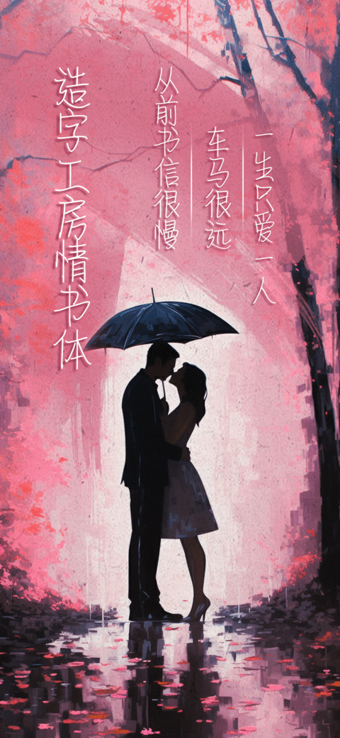 造字工房情书体 screenshot