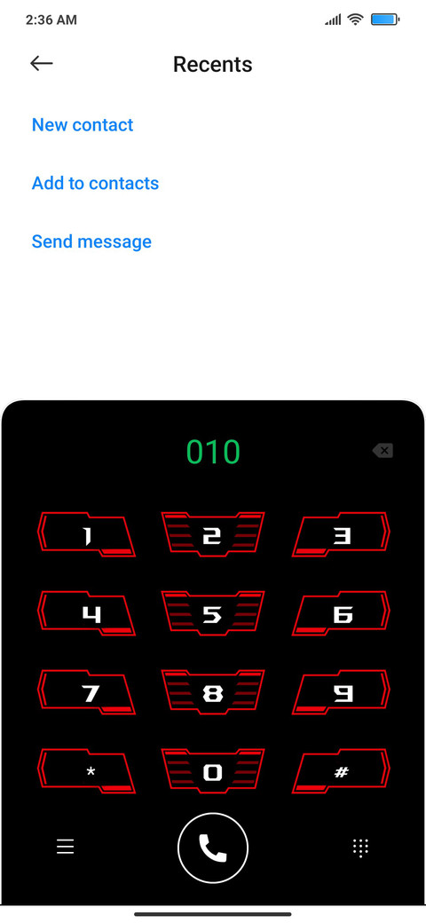 Lenovo Legion UI screenshot