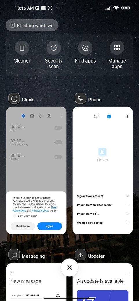 Milkyway screenshot