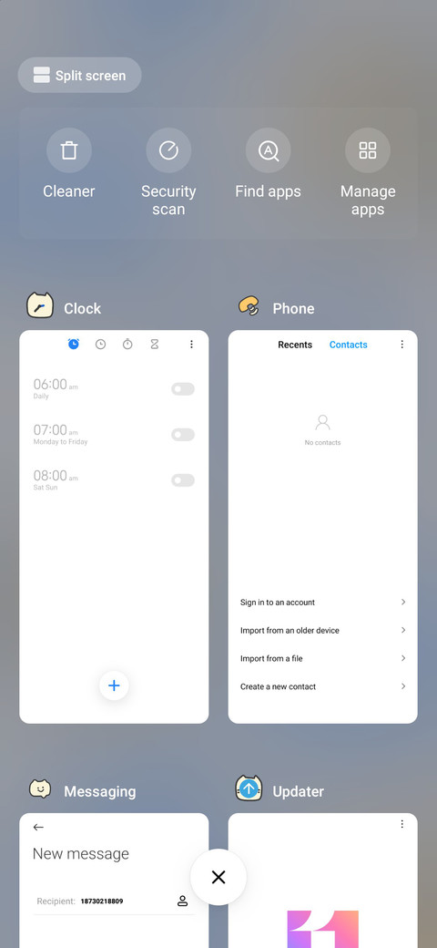 Oil Smile Blue screenshot
