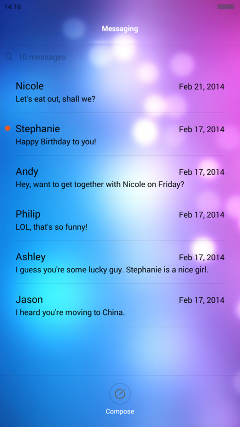 iOS 10 Concept screenshot