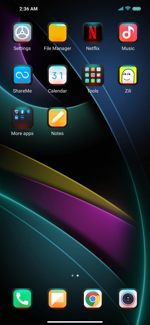Simple color screenshot