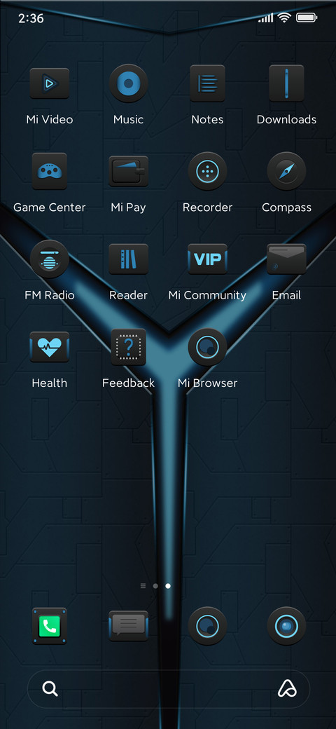 Mechanical blue screenshot